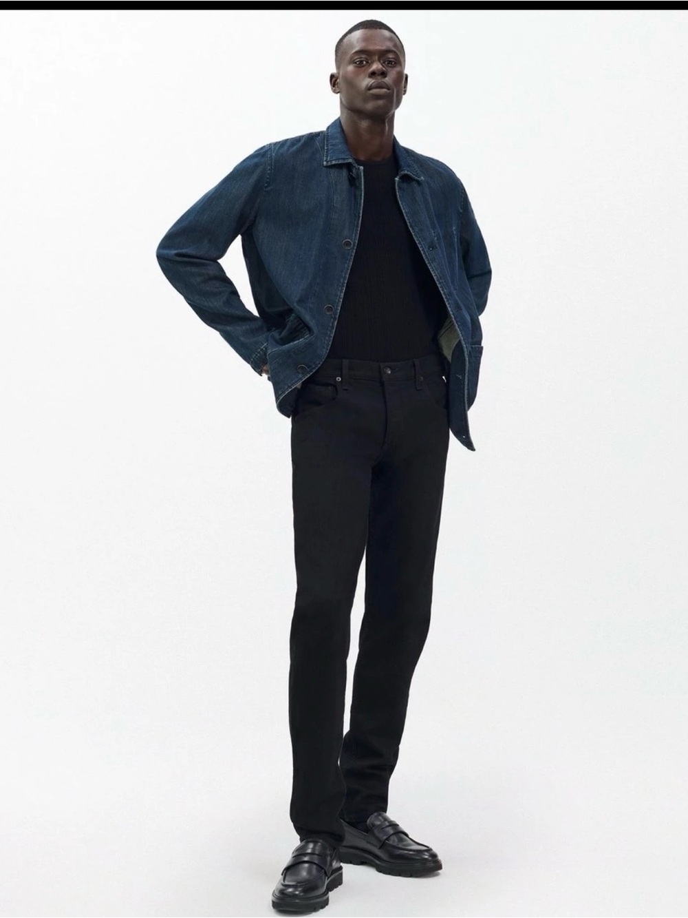 rag & bone Men's Black Skinny Jeans